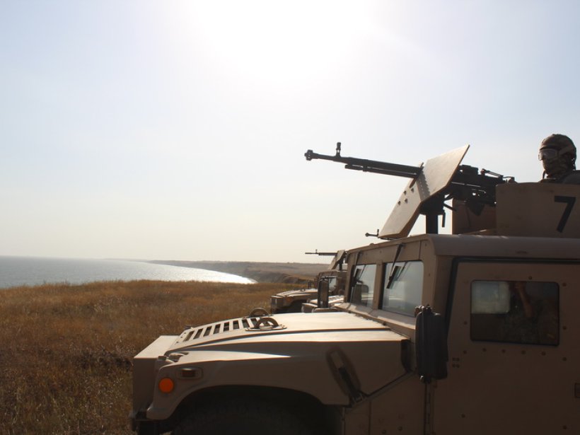 (ВІДЕО) На узбережжі Азовського моря проведено спільні тактичні навчання по відбиттю та стримуванню агресії з моря